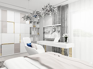 piękna, subtelna aranżacja sypialni - zdjęcie od ARTDESIGN architektura wnętrz