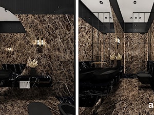 Łazienka w brązach z czarnymi dodatkami - zdjęcie od ARTDESIGN architektura wnętrz