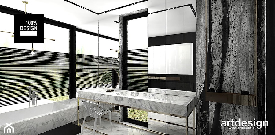 Ddsignerski projekt łazienki - zdjęcie od ARTDESIGN architektura wnętrz