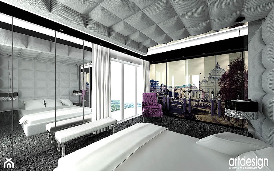 luksusowa sypialnia - projekty - zdjęcie od ARTDESIGN architektura wnętrz