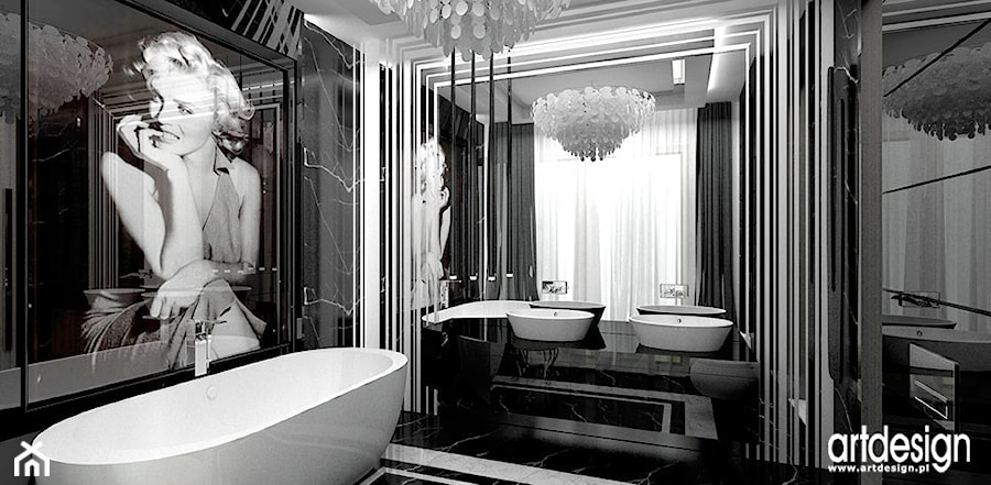 luksusowe wnętrza łazienek - zdjęcie od ARTDESIGN architektura wnętrz
