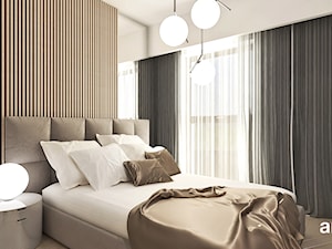 przytulna sypialnia nowoczesna - zdjęcie od ARTDESIGN architektura wnętrz