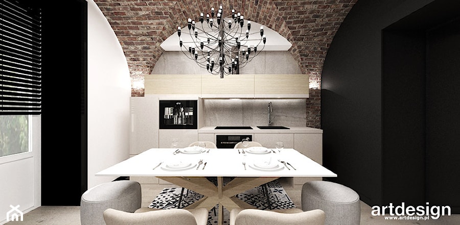 INSTANT BEAUTY | Wnętrza apartamentu - Kuchnia, styl nowoczesny - zdjęcie od ARTDESIGN architektura wnętrz