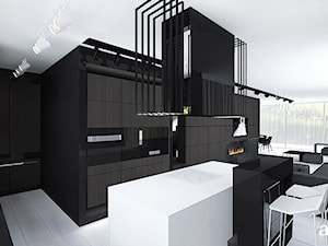wyspa w kuchni - projekt wnętrza - zdjęcie od ARTDESIGN architektura wnętrz
