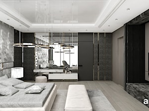 luksusowa sypialnia w nowoczesnej rezydencji - zdjęcie od ARTDESIGN architektura wnętrz