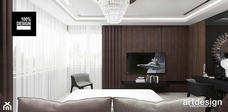 IN THE HEAT OF THE MOMENT | Wnętrza domu - Średnia biała z biurkiem sypialnia, styl nowoczesny - zdjęcie od ARTDESIGN architektura wnętrz