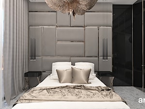 TAKE THE BULL BY THE HORNS | Wnętrza apartamentu - Mała szara sypialnia, styl nowoczesny - zdjęcie od ARTDESIGN architektura wnętrz