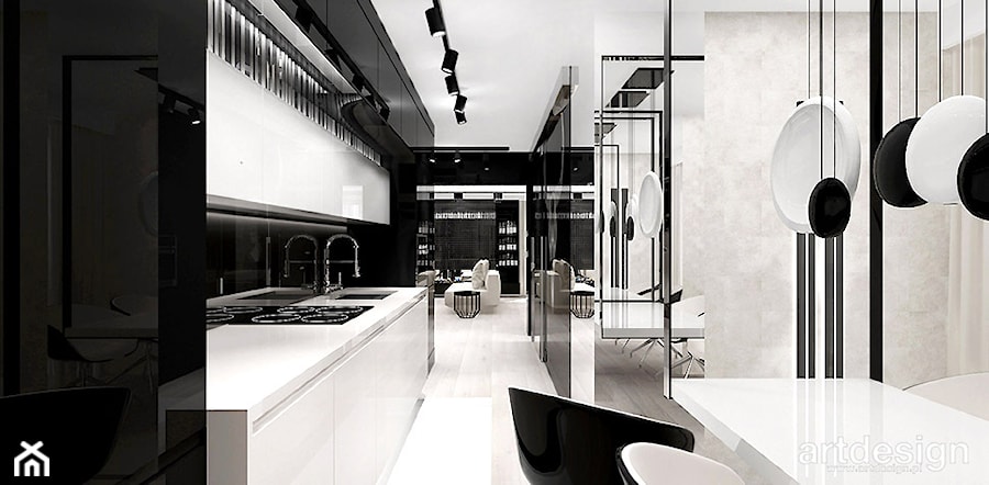 VICIOUS CIRCLE | Wnętrza apartamentu - Kuchnia, styl nowoczesny - zdjęcie od ARTDESIGN architektura wnętrz