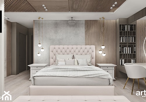 Przytulna aranżacja sypialni - zdjęcie od ARTDESIGN architektura wnętrz