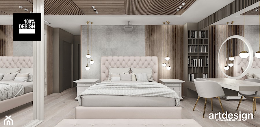 Przytulna aranżacja sypialni - zdjęcie od ARTDESIGN architektura wnętrz