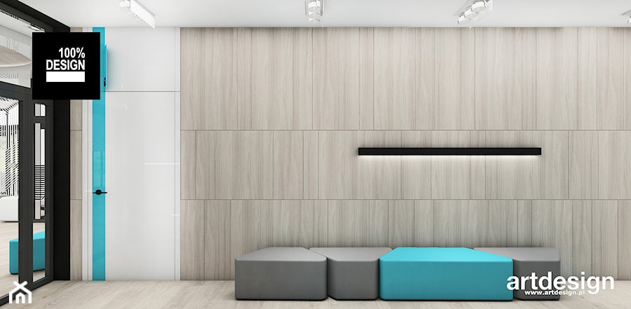 minimalistyczna aranżacja wnętrza kliniki - zdjęcie od ARTDESIGN architektura wnętrz