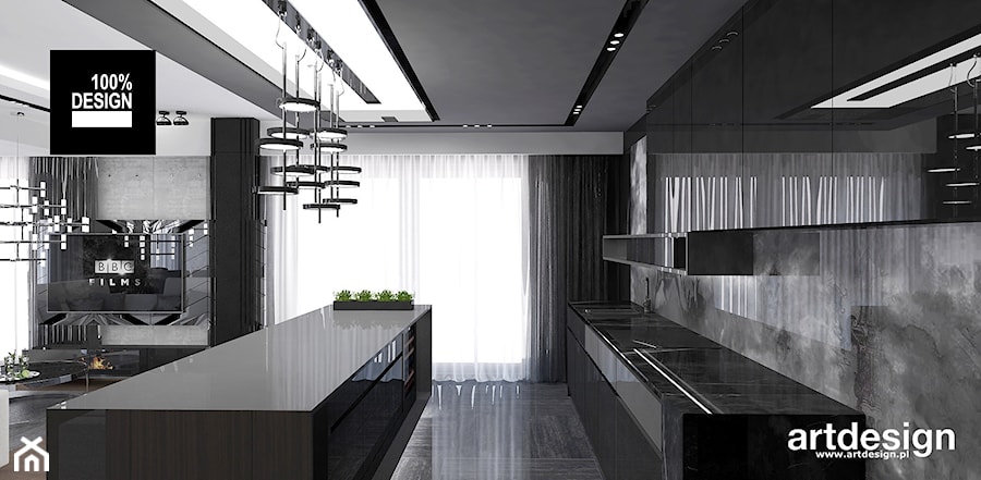 FLYING HIGH | Wnętrza apartamentu - Kuchnia, styl nowoczesny - zdjęcie od ARTDESIGN architektura wnętrz