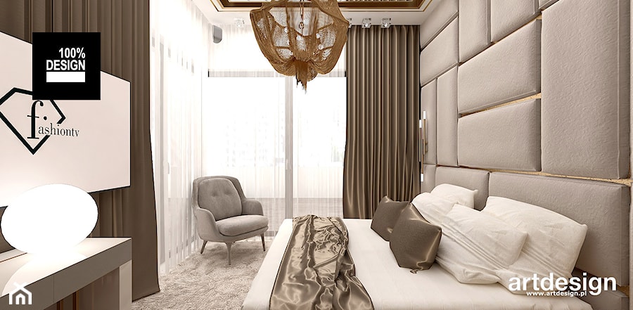 luksusowa aranżacja sypialni - zdjęcie od ARTDESIGN architektura wnętrz