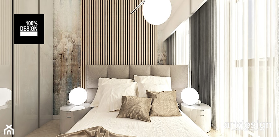 piękna sypialnia - zdjęcie od ARTDESIGN architektura wnętrz