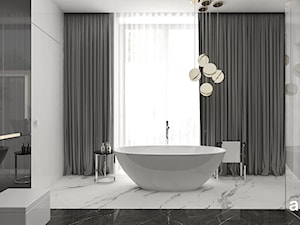 duża łazienka z wanną wolnostojącą - zdjęcie od ARTDESIGN architektura wnętrz