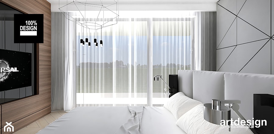 sypialnia pełna światła - zdjęcie od ARTDESIGN architektura wnętrz