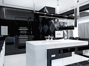 projekt nowoczesnej kuchni z wyspą - zdjęcie od ARTDESIGN architektura wnętrz