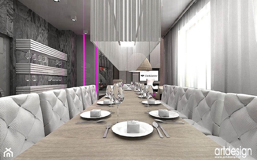 nowoczesna jadalnia w rezydencji - zdjęcie od ARTDESIGN architektura wnętrz