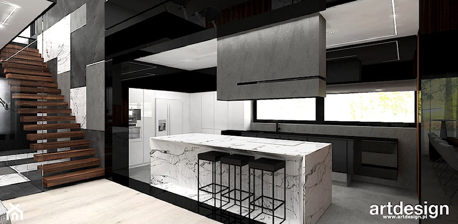 ONCE AND FOR ALL | Wnętrze domu - Kuchnia, styl nowoczesny - zdjęcie od ARTDESIGN architektura wnętrz