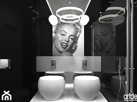 Aranżacje wnętrz - Łazienka: projekt lukusowej łazienki - ARTDESIGN architektura wnętrz. Przeglądaj, dodawaj i zapisuj najlepsze zdjęcia, pomysły i inspiracje designerskie. W bazie mamy już prawie milion fotografii!