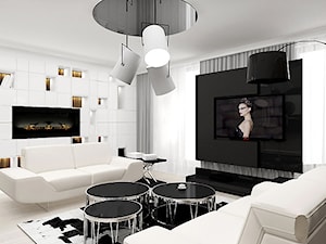 luksusowy salon w apartamencie - zdjęcie od ARTDESIGN architektura wnętrz