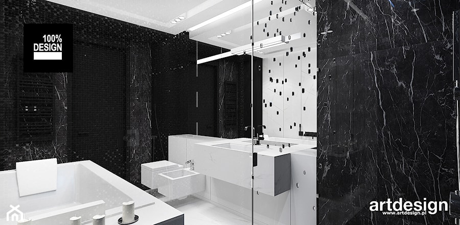 aranżacje łazienek - zdjęcie od ARTDESIGN architektura wnętrz