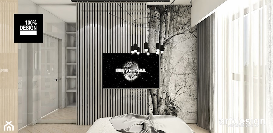 oryginalny projekt sypialni - zdjęcie od ARTDESIGN architektura wnętrz