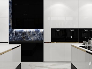 Biało-czarna kuchnia - zdjęcie od ARTDESIGN architektura wnętrz