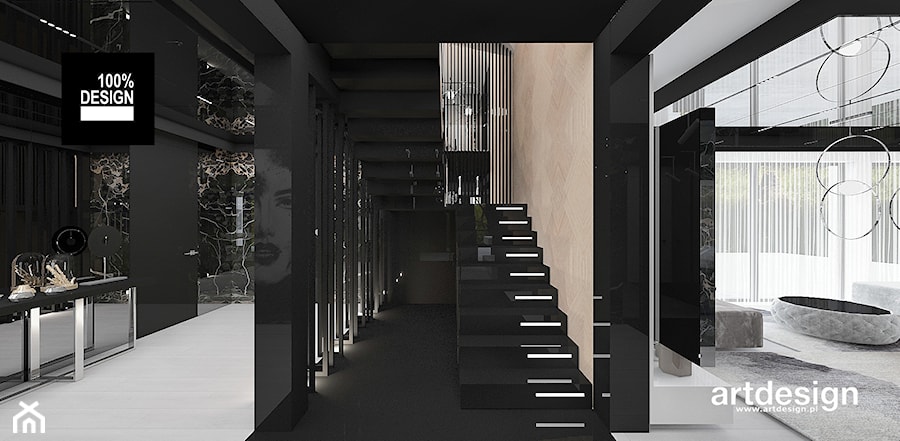 projekt schodów/klatki schodowej - zdjęcie od ARTDESIGN architektura wnętrz
