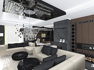 RETRO FUTURIST | Wnętrze domu - Salon, styl nowoczesny - zdjęcie od ARTDESIGN architektura wnętrz