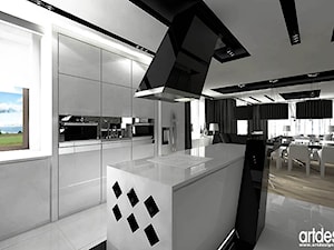 biała kuchnia - projekty - zdjęcie od ARTDESIGN architektura wnętrz