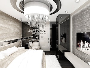 FEMME FATALE | II | Wnętrza apartamentu - Duża sypialnia, styl glamour - zdjęcie od ARTDESIGN architektura wnętrz