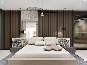 Aranżacja sypialni w brązach - zdjęcie od ARTDESIGN architektura wnętrz