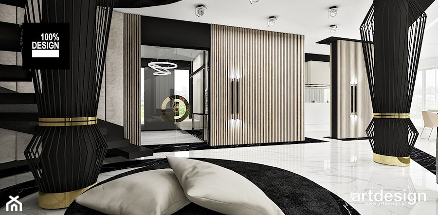 efektowne wnętrze domu - zdjęcie od ARTDESIGN architektura wnętrz