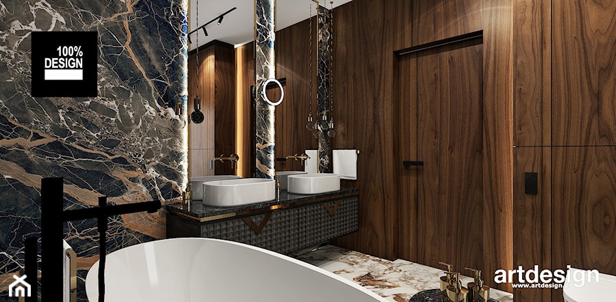 piękna aranżacja łazienki - zdjęcie od ARTDESIGN architektura wnętrz
