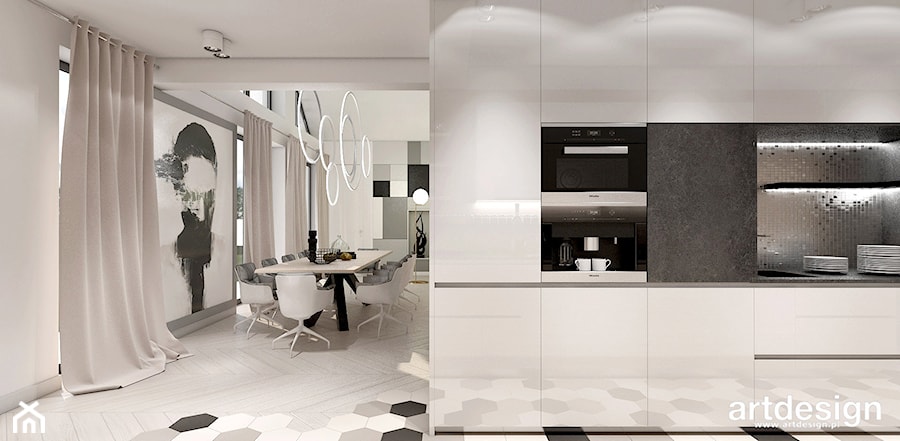 OVER THE MOON | II | Wnętrza domu - Kuchnia, styl nowoczesny - zdjęcie od ARTDESIGN architektura wnętrz