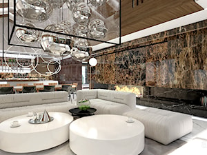 luksusowy salon w stylu nowoczesnym - zdjęcie od ARTDESIGN architektura wnętrz