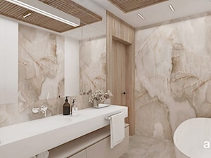 Łazienka w jasnych kolorach - zdjęcie od ARTDESIGN architektura wnętrz