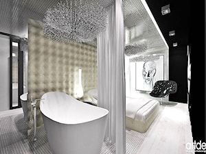 sypialnia z łazienką projekty - zdjęcie od ARTDESIGN architektura wnętrz