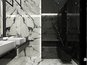 Czarno-biała łazienka - zdjęcie od ARTDESIGN architektura wnętrz