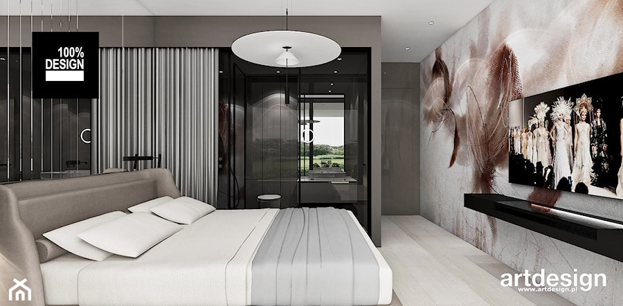 Sypialnia w stylu nowoczesnym - zdjęcie od ARTDESIGN architektura wnętrz