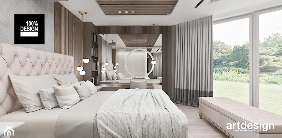 Projekt wnętrza sypialni - zdjęcie od ARTDESIGN architektura wnętrz