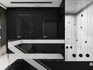 THE ONLY GAME IN TOWN | II | Wnętrza domu - Średni czarny hol / przedpokój, styl nowoczesny - zdjęcie od ARTDESIGN architektura wnętrz