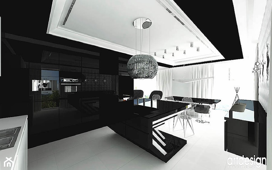 projektowanie wnętrza kuchn - zdjęcie od ARTDESIGN architektura wnętrz