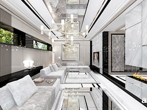 SOTTO VOCE | I | Wnętrza domu - Duży szary salon, styl nowoczesny - zdjęcie od ARTDESIGN architektura wnętrz