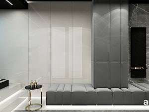tapicerowane siedzisko w pokoju kąpielowym - zdjęcie od ARTDESIGN architektura wnętrz