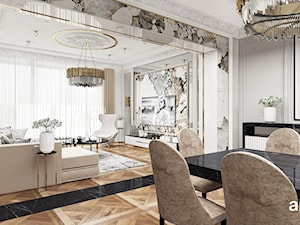 projekt salonu i jadalni w luksusowym domu - zdjęcie od ARTDESIGN architektura wnętrz