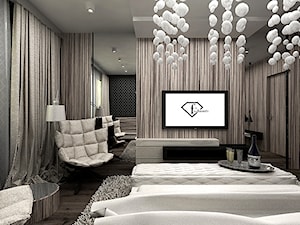 projekt sypialni z tv - zdjęcie od ARTDESIGN architektura wnętrz