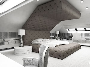 sypialnia na poddaszu - zdjęcie od ARTDESIGN architektura wnętrz