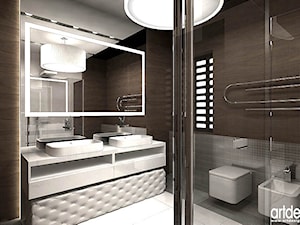 aranżacje nowoczesnych łazienek - zdjęcie od ARTDESIGN architektura wnętrz